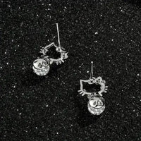 Dazzling Hello Kitty Stud Earrings - Bear Hugs