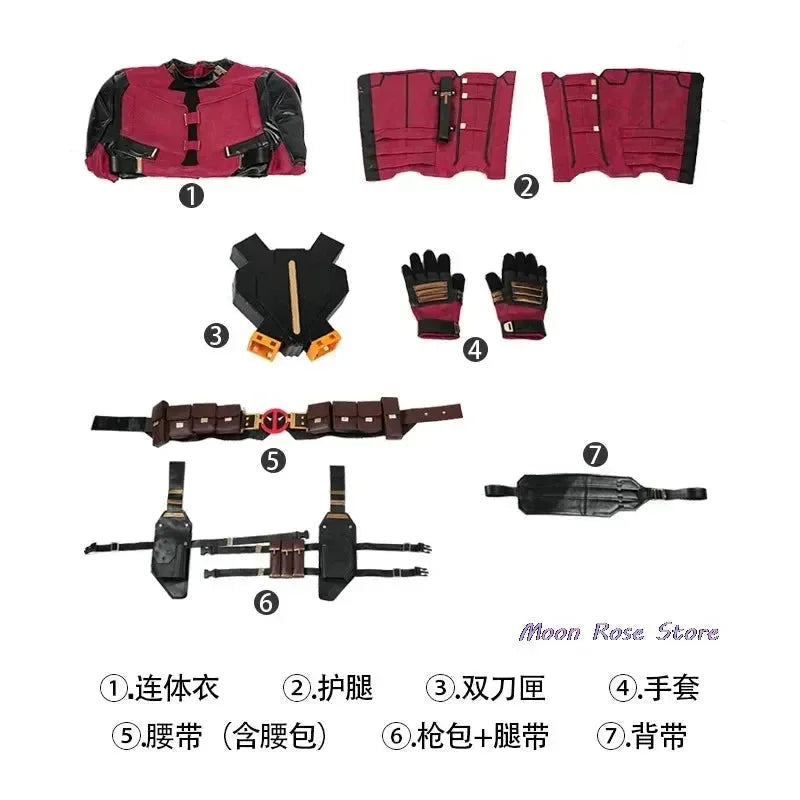 Deadpool Cosplay Full Body Costume Mask - Bear Hugs