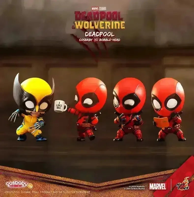 Deadpool vs Wolverine COSBI BobbleHead Figures - Bear Hugs