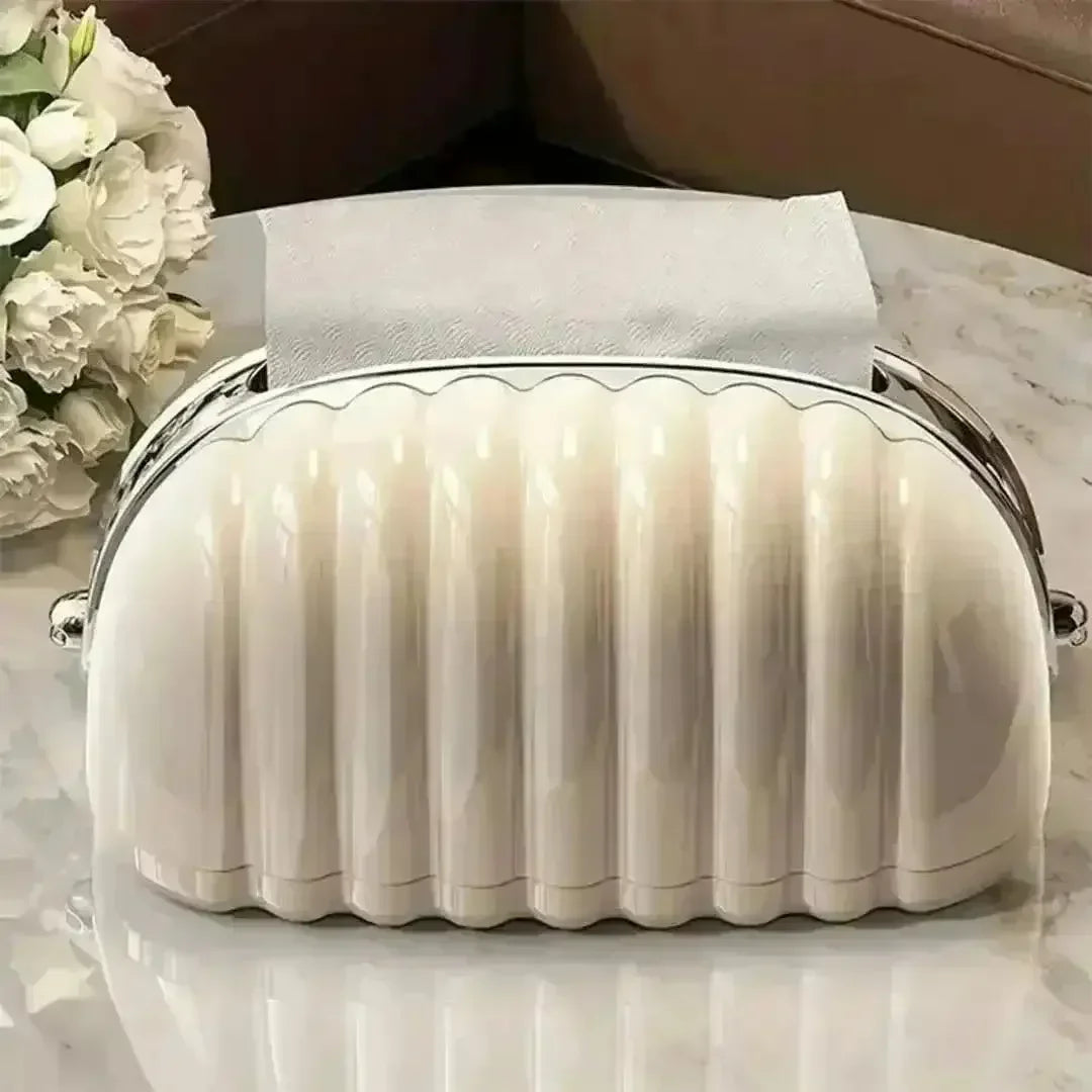 Decorative Shell Bag Tissue Holder - Bear Hugs
