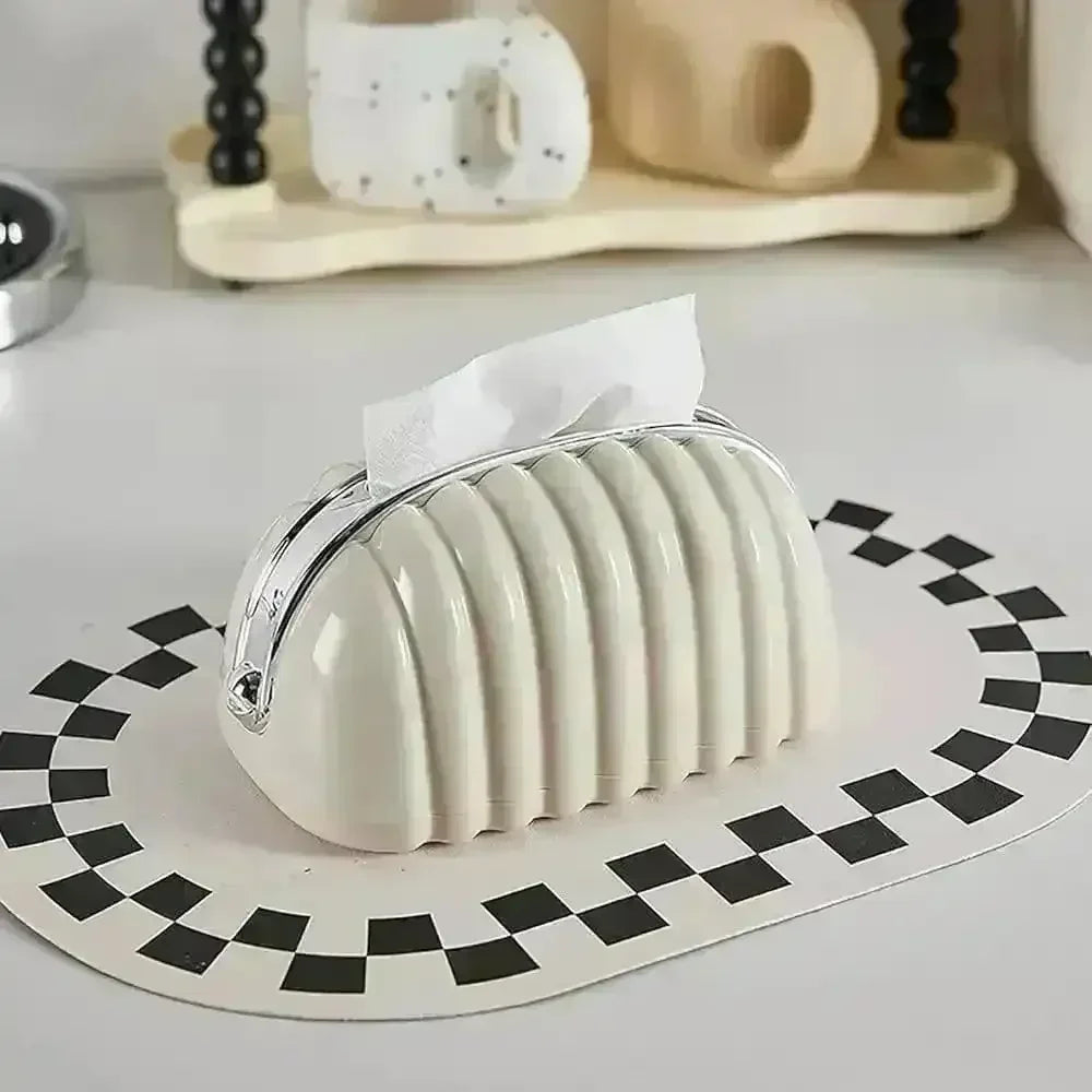 Decorative Shell Bag Tissue Holder - Bear Hugs