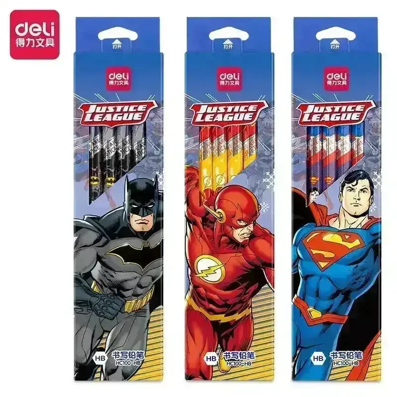 Deli Justice League Pencil Set (12 Pcs) - Bear Hugs