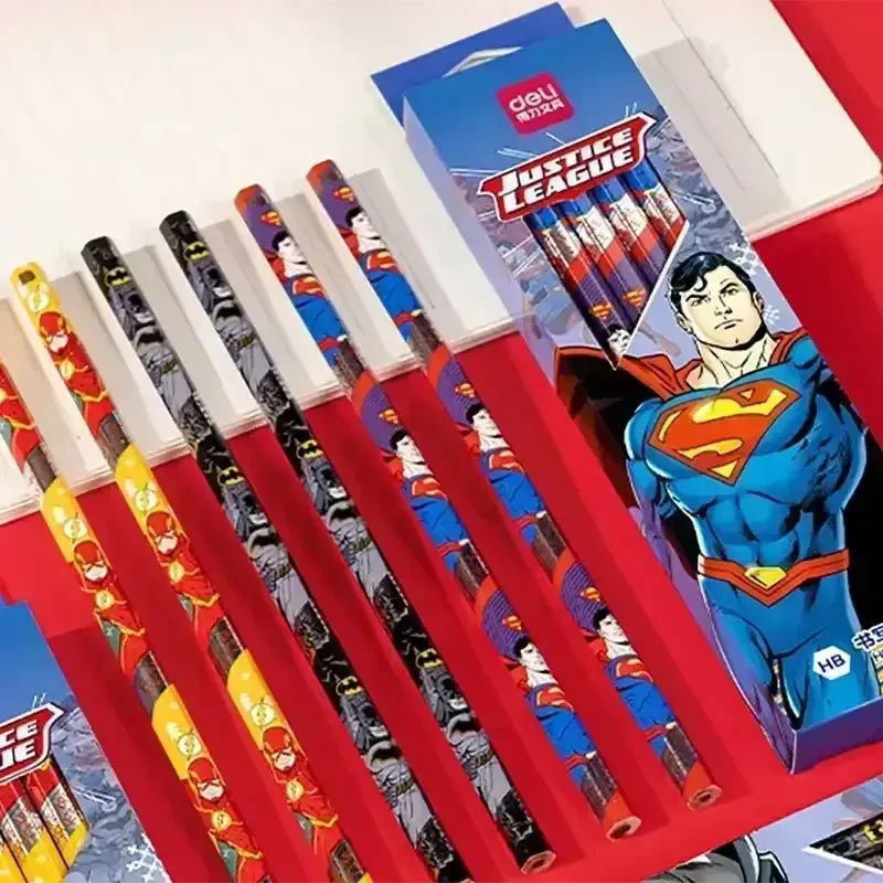 Deli Justice League Pencil Set (12 Pcs) - Bear Hugs