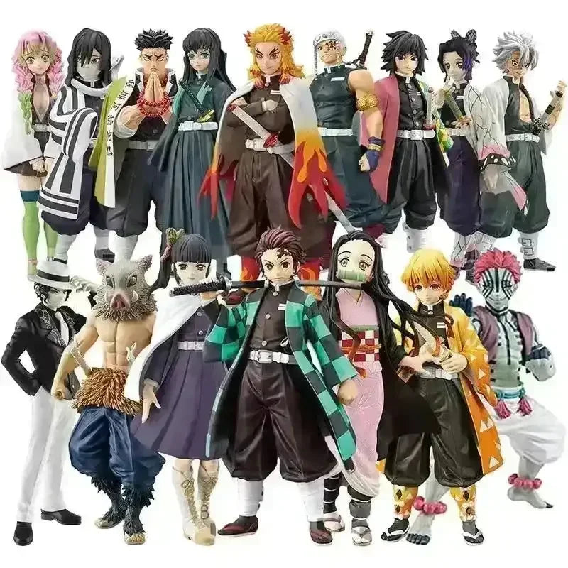 Demon Slayer Anime Characters Action Figurine (10 cm) - Bear Hugs