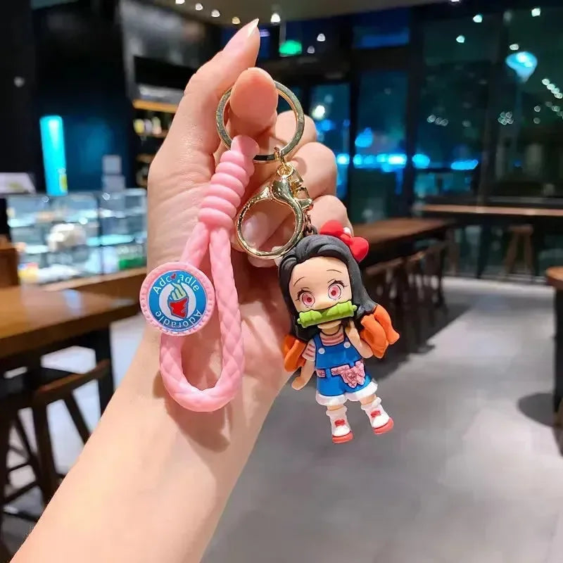 Demon Slayer Premium Rubber Keychains - Bear Hugs