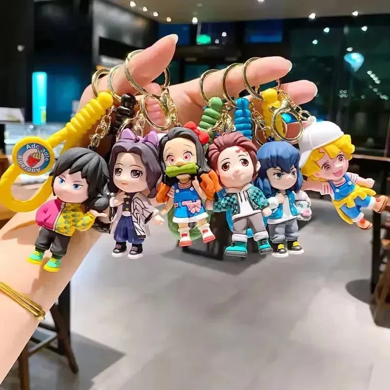 Demon Slayer Premium Rubber Keychains - Bear Hugs