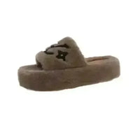 Designer Monogram Plushed Out Slippers - Bear Hugs
