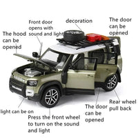 Diecast Resembling Defender Toy Car (1:22 Scale) - Bear Hugs