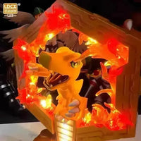 Digimon Derivatives Agumon Gabumon Glowing Figurine (18 cm) - Bear Hugs