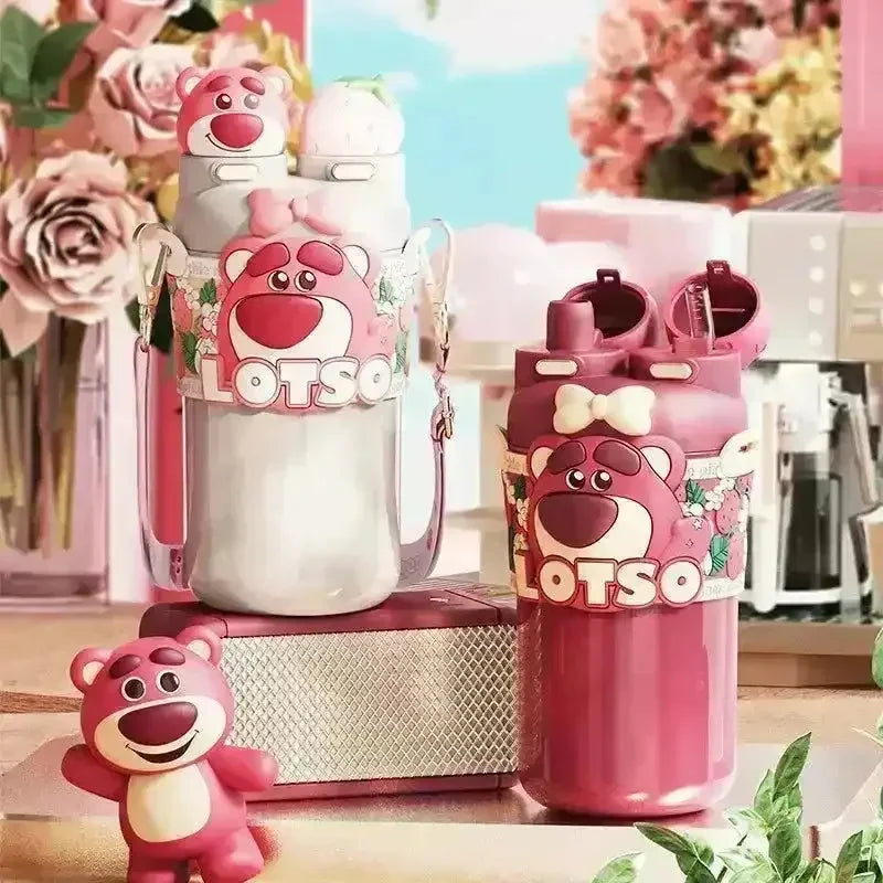 Disney 2 in 1 Lotso Bear Insulated Bottle (550 ml) - Bear Hugs