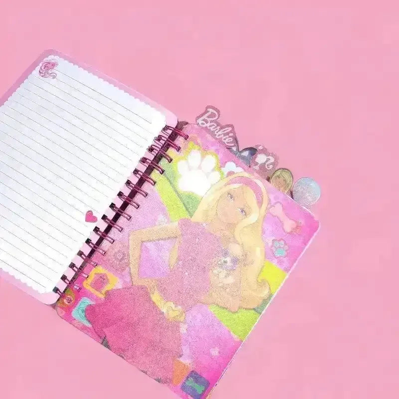 Disney Barbie Cute Spiral A7 Notebook - Bear Hugs