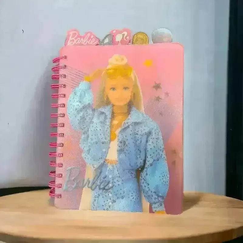 Disney Barbie Cute Spiral A7 Notebook - Bear Hugs