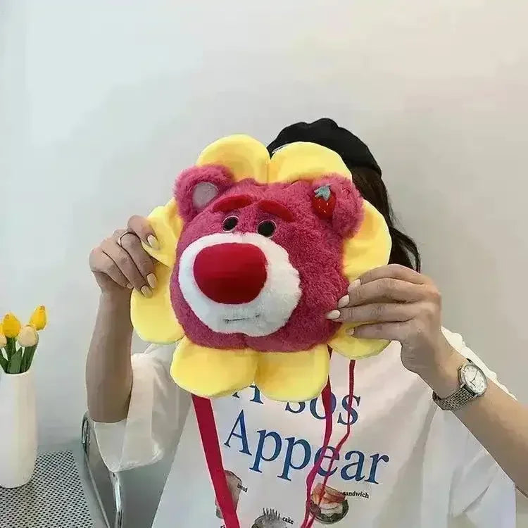 Disney Flower Face Plush Sling Bag (30 cm) - Bear Hugs