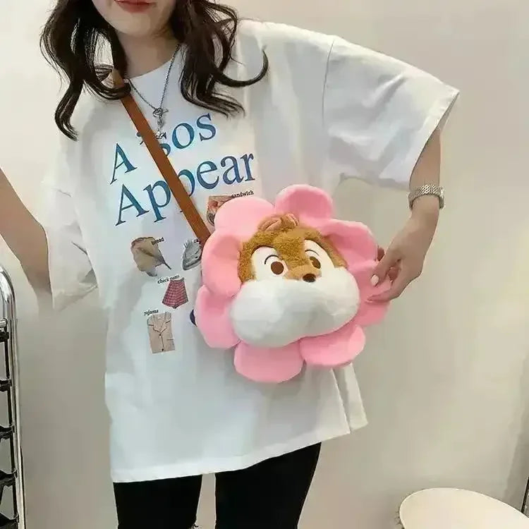 Disney Flower Face Plush Sling Bag (30 cm) - Bear Hugs