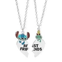 Disney Lilo & Stitch Best Friends Necklace and Keychain - Bear Hugs