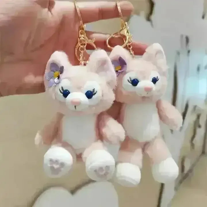 Disney LinaBell Cat Plush Keychain - Bear Hugs