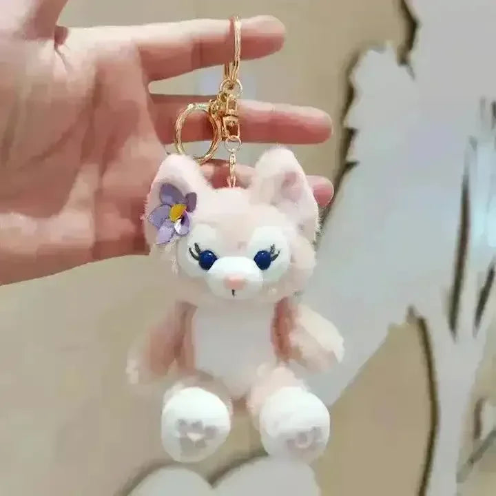 Disney LinaBell Cat Plush Keychain - Bear Hugs