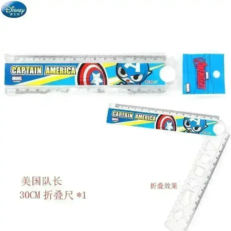 Blue Ruler Disney DSNY MRVL Folding Ruler with Shapes (30 cm)