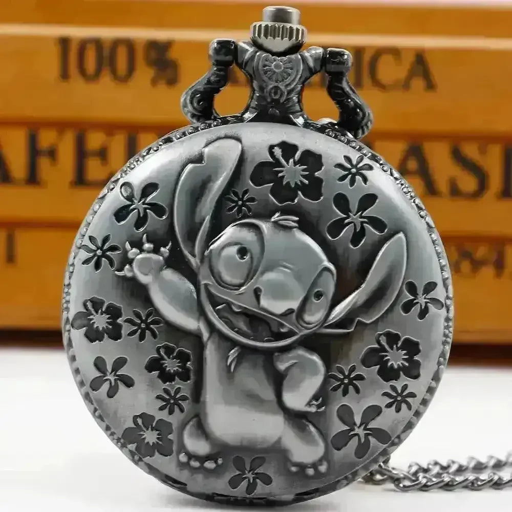 Disney Stitch Pocket Watch - Bear Hugs