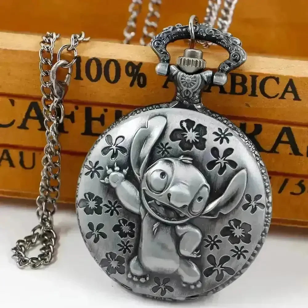 Disney Stitch Pocket Watch - Bear Hugs