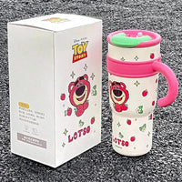 Disney Strawberry Bear Thermos Straw Cup (1000 ml) - Bear Hugs