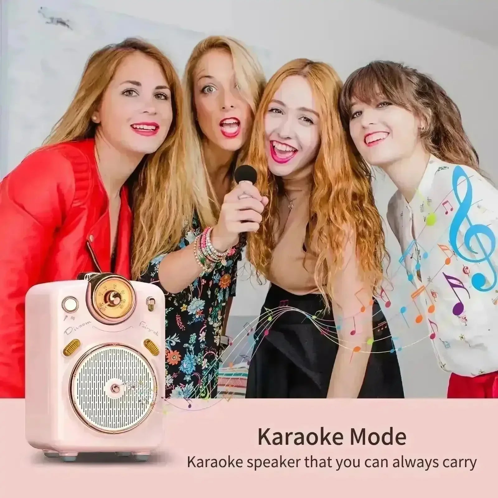 Divoom Fairy-OK Karaoke Speaker - Bear Hugs