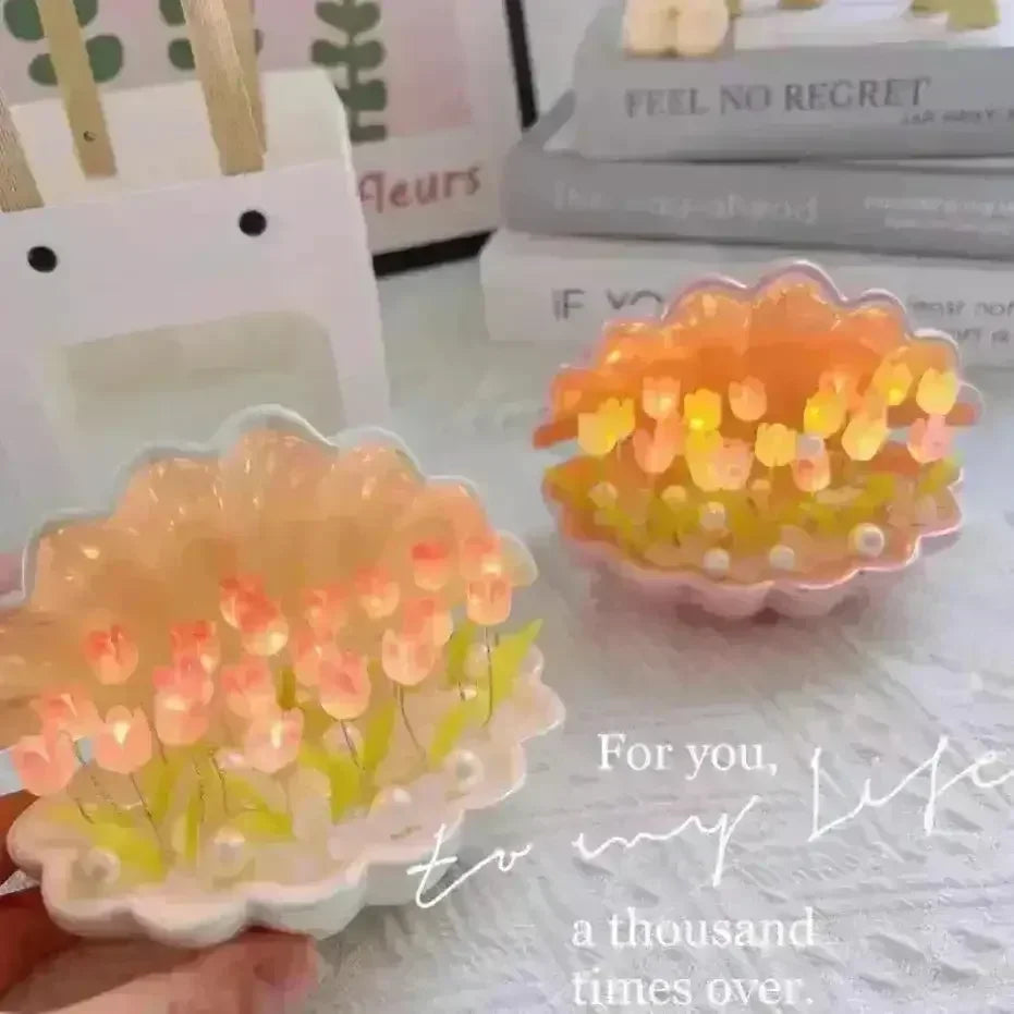 DIY Tulip Shell Night Light - Bear Hugs