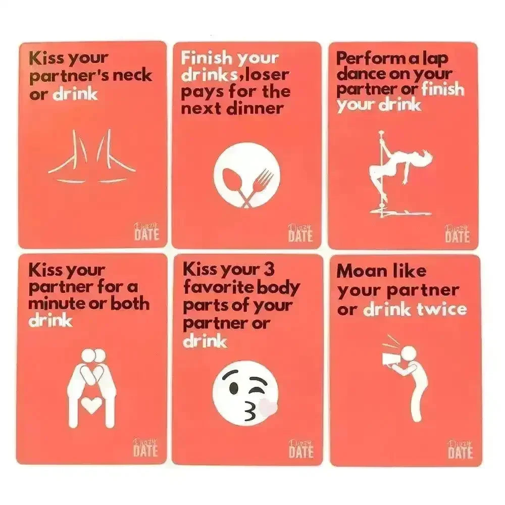 Dizzy Date Couple Card Game - Bear Hugs