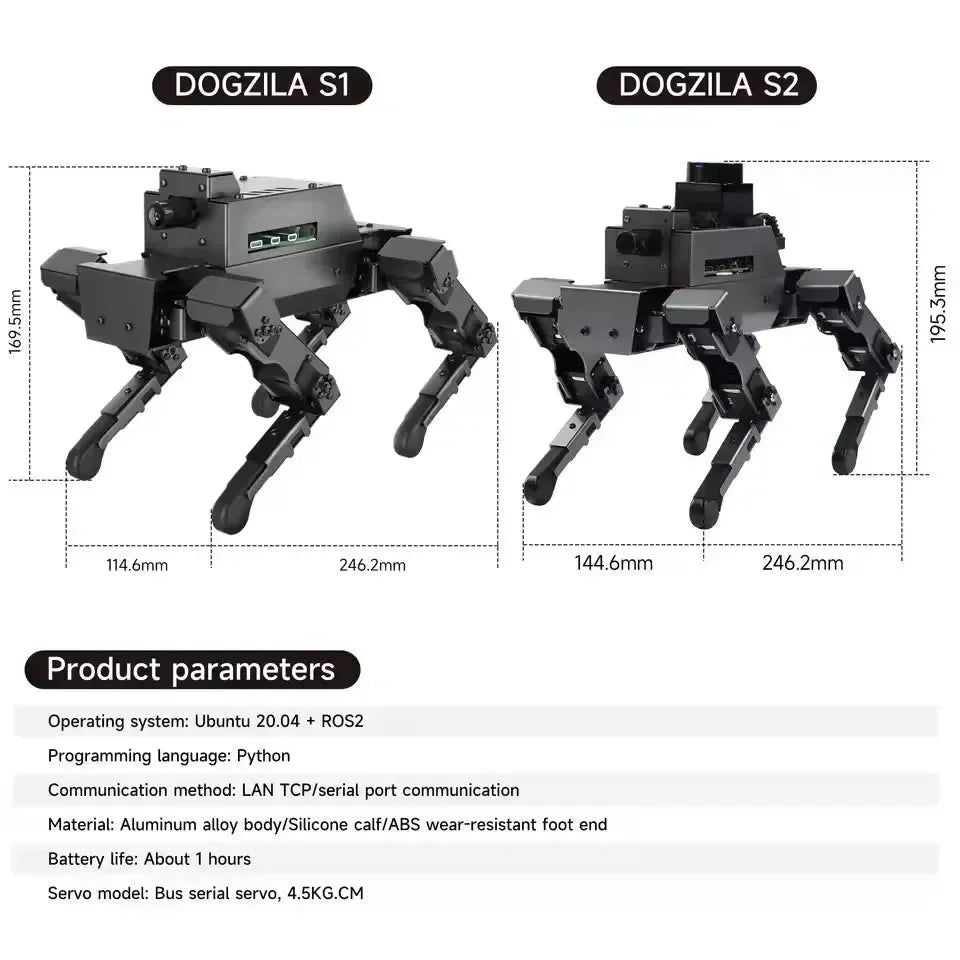 Dogzilla AI Programmable Robot Dog - S1 & S2 Model - Bear Hugs