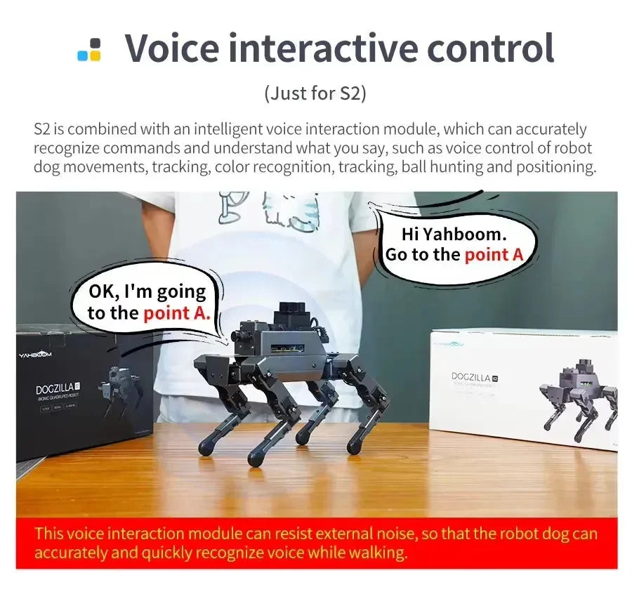 Dogzilla AI Programmable Robot Dog - S1 & S2 Model - Bear Hugs