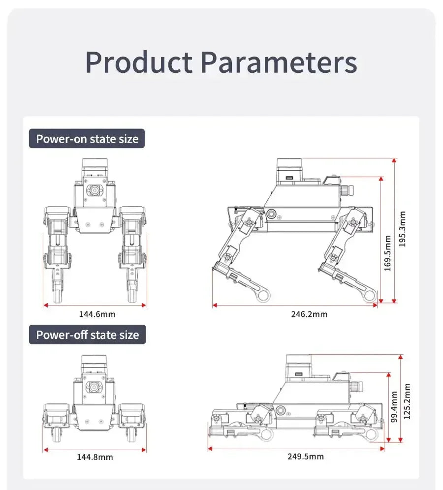 Dogzilla AI Programmable Robot Dog - S1 & S2 Model - Bear Hugs