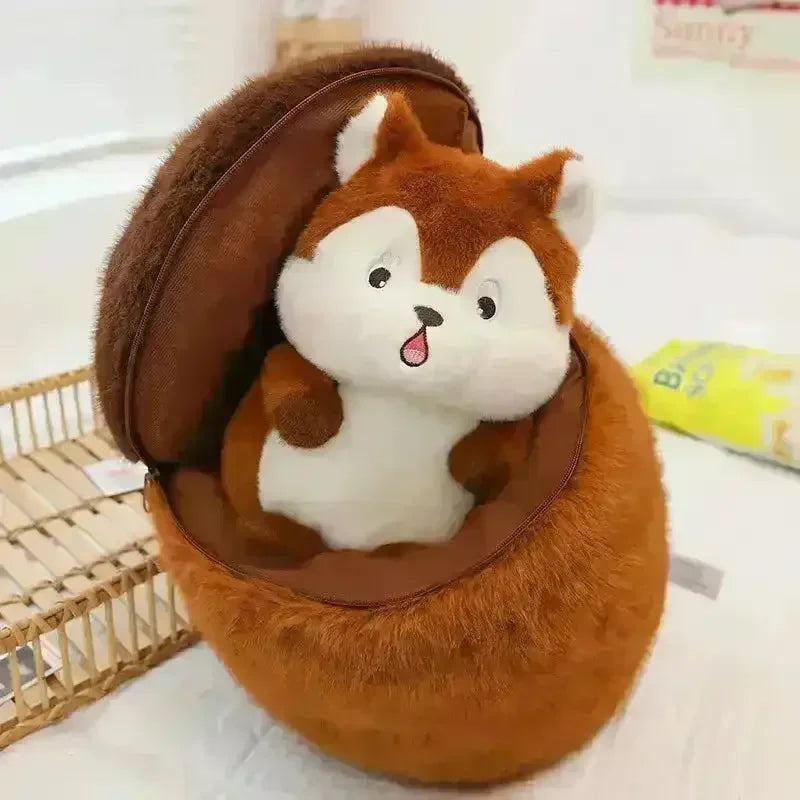 Double Delight Squirrel Pine Cone Plush Toy (30 cm) - Bear Hugs