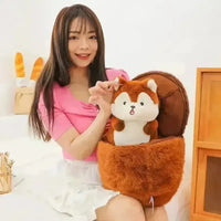 Double Delight Squirrel Pine Cone Plush Toy (30 cm) - Bear Hugs