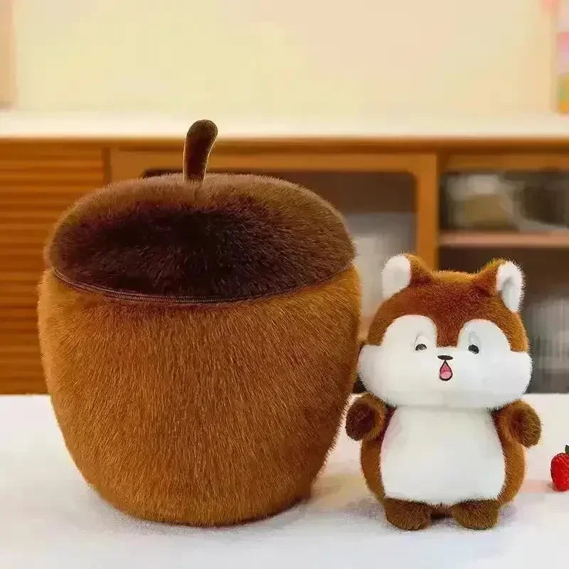 Double Delight Squirrel Pine Cone Plush Toy (30 cm) - Bear Hugs