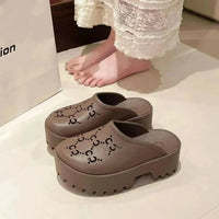 Double G Cross EVA Hole Sandals - Bear Hugs