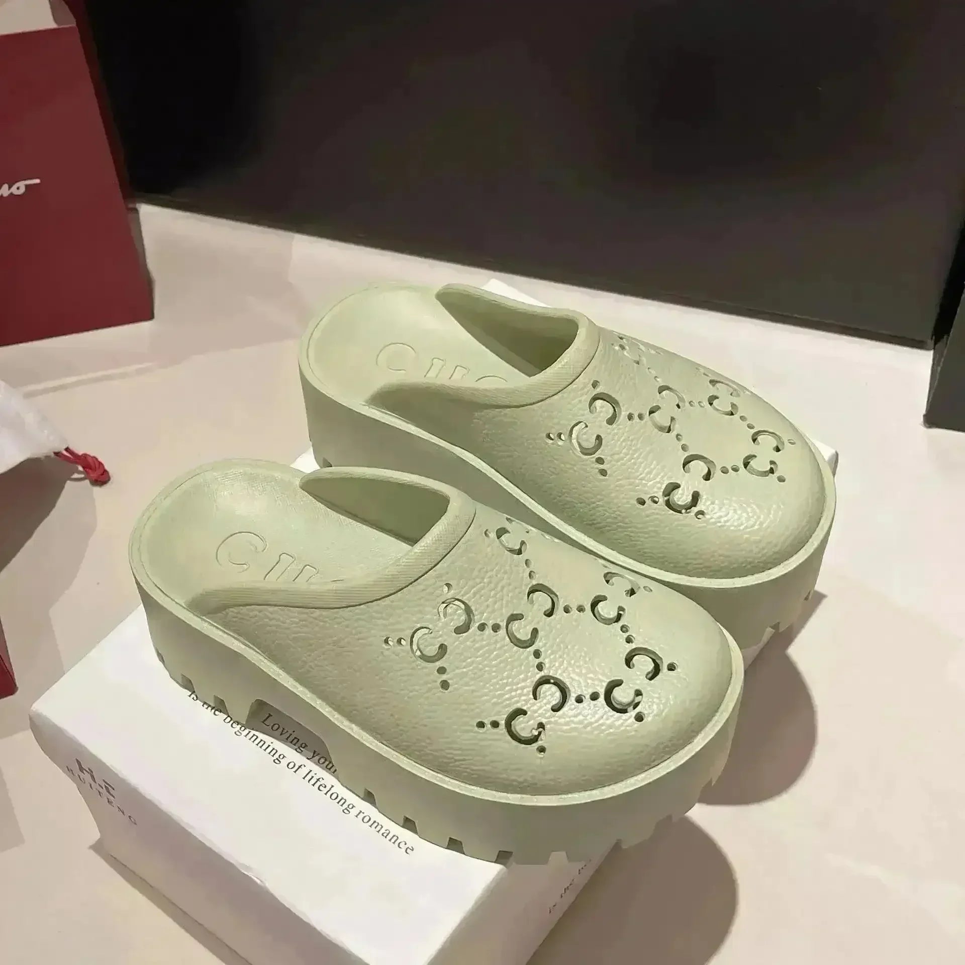 Double G Cross EVA Hole Sandals - Bear Hugs