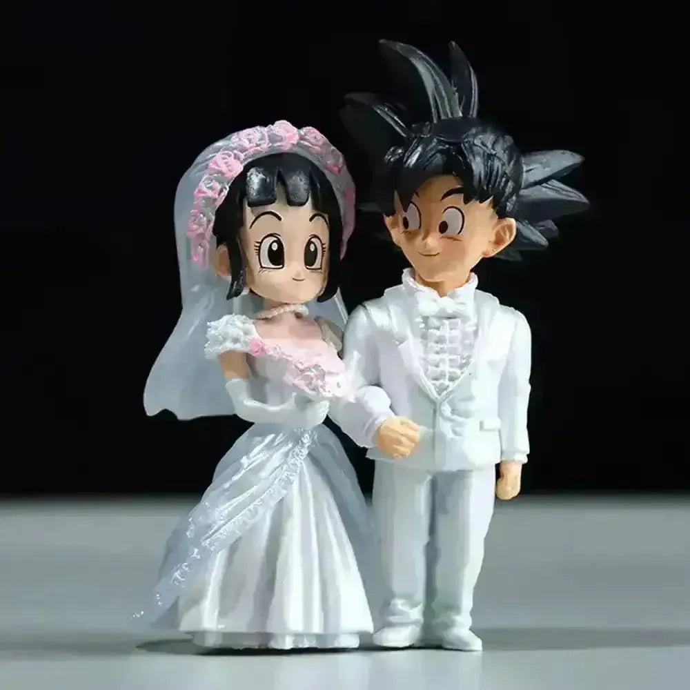 Dragon Ball Z Goku and Chi-Chi Wedding Action Figure (9 cm) - Bear Hugs