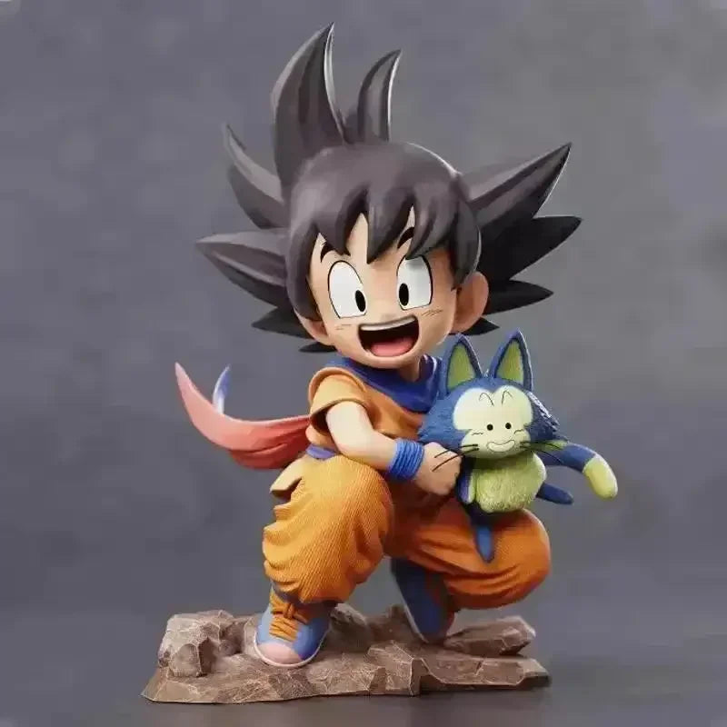 Dragon Ball Z Goku Embrace Puar Figurine (10 cm) - Bear Hugs