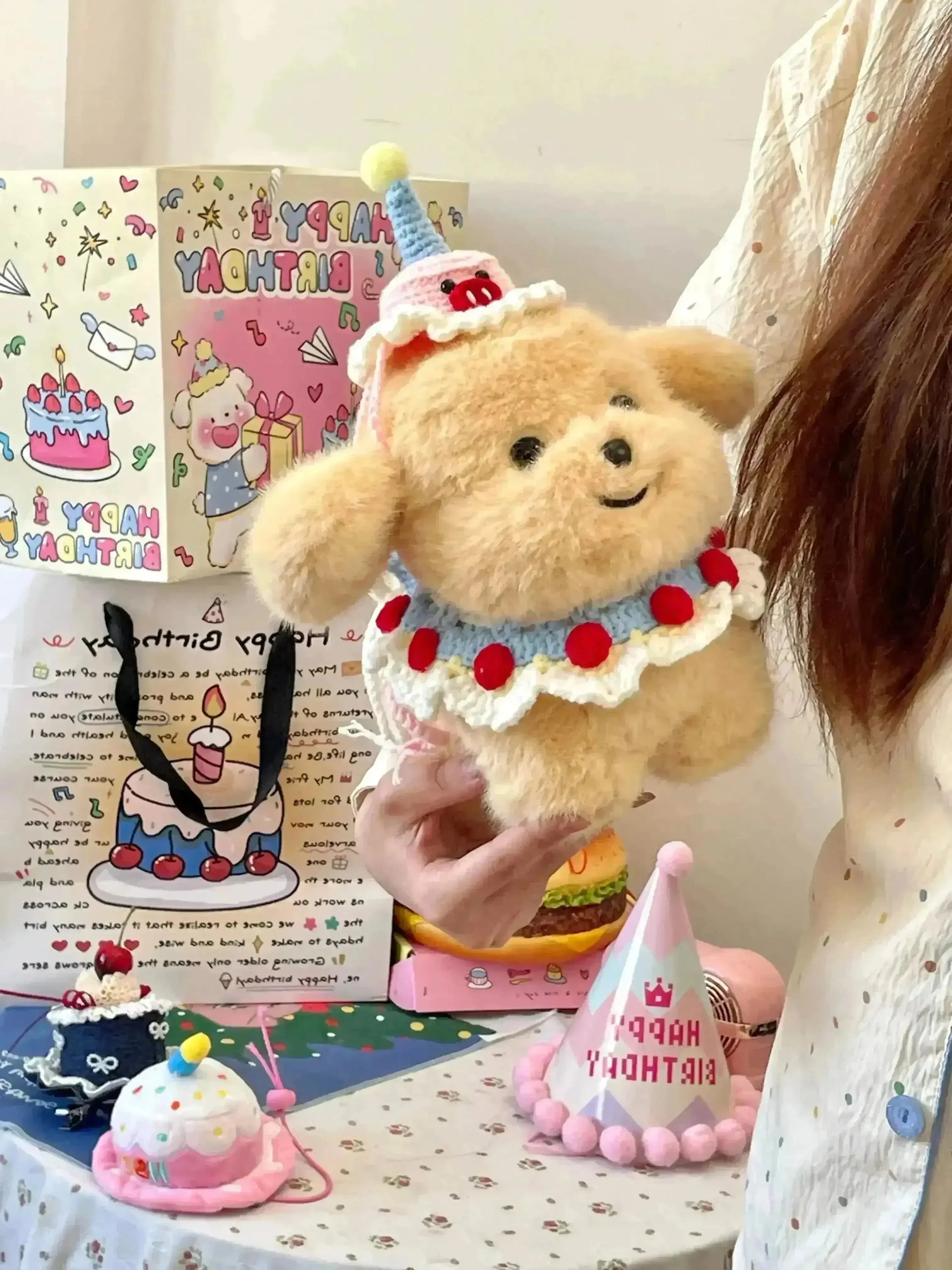 Dressed up Puppy Plushie (21 cm) - Bear Hugs