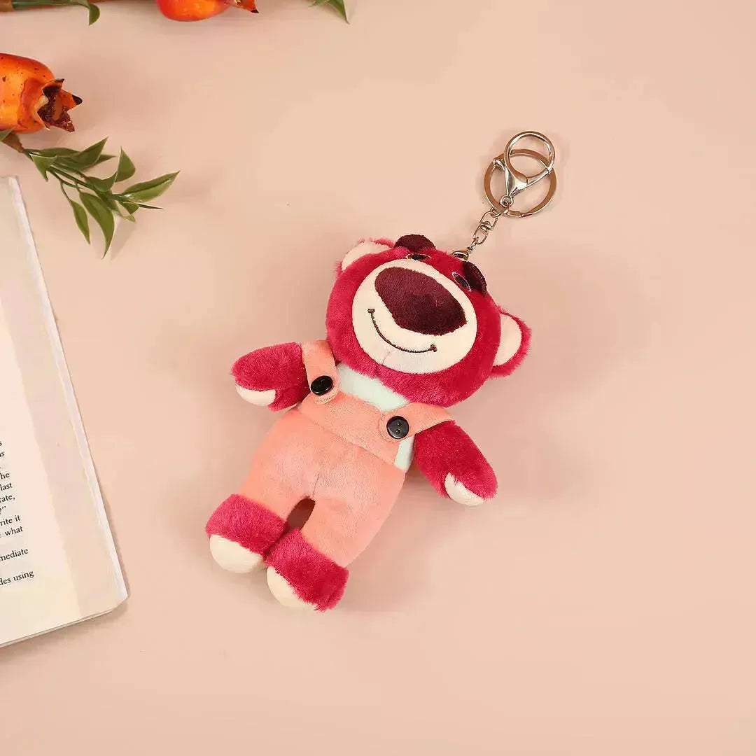 Dungaree Lotso Bear Keychain - Bear Hugs