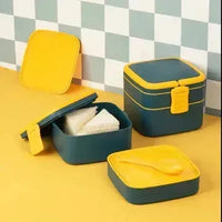Duo Decker Double Layer Tiffin Box - Bear Hugs