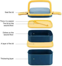 Duo Decker Double Layer Tiffin Box - Bear Hugs