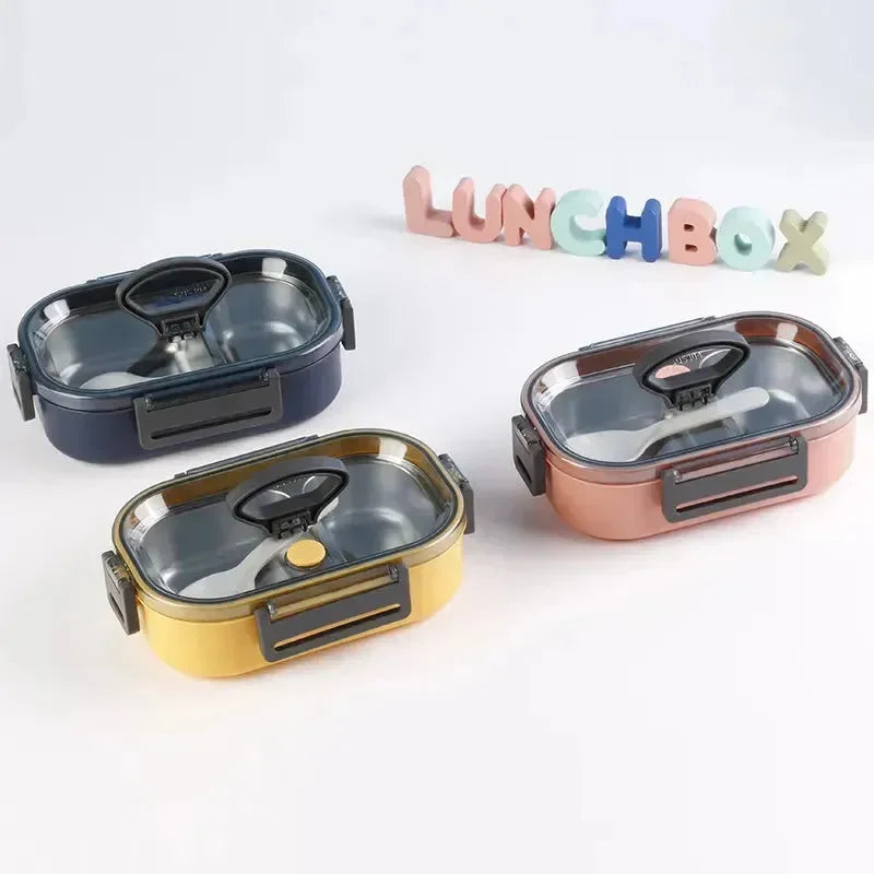 Duo Delight Stainless Steel Lunch Box (520 ml) - Bear Hugs