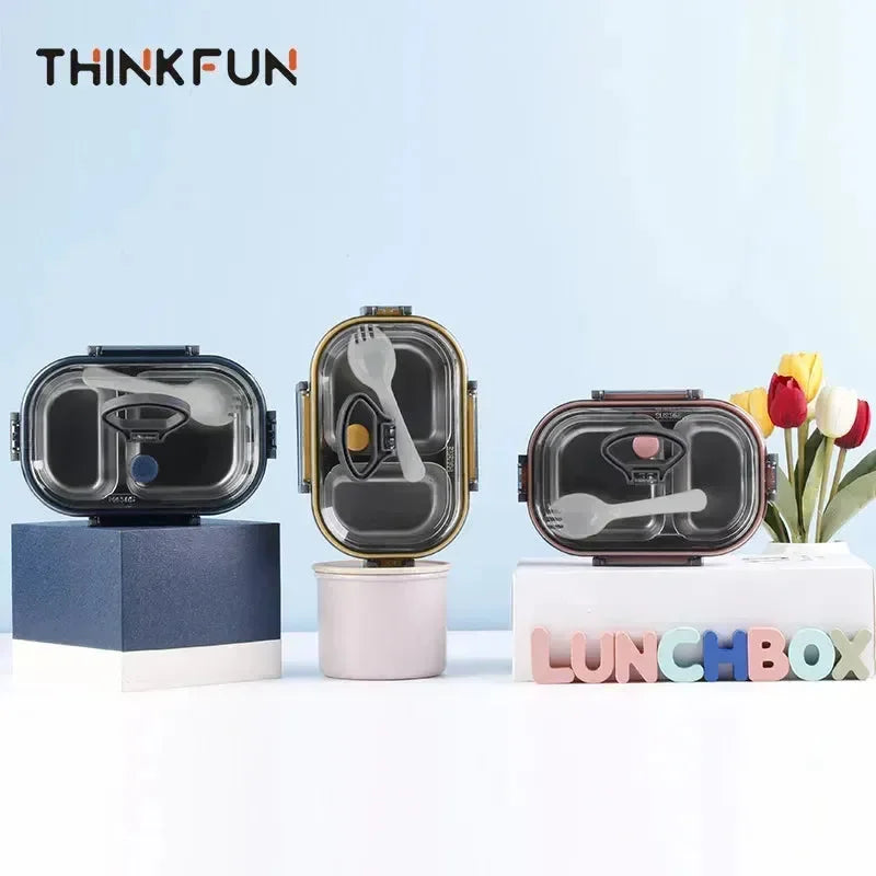 Duo Delight Stainless Steel Lunch Box (520 ml) - Bear Hugs