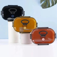 Duo Delight Stainless Steel Lunch Box (520 ml) - Bear Hugs