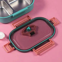 Duo Delight Stainless Steel Lunch Box (520 ml) - Bear Hugs