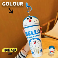 Duo-Sip Doraemon & Dorami Sipper Tumbler (600 ml) - Bear Hugs