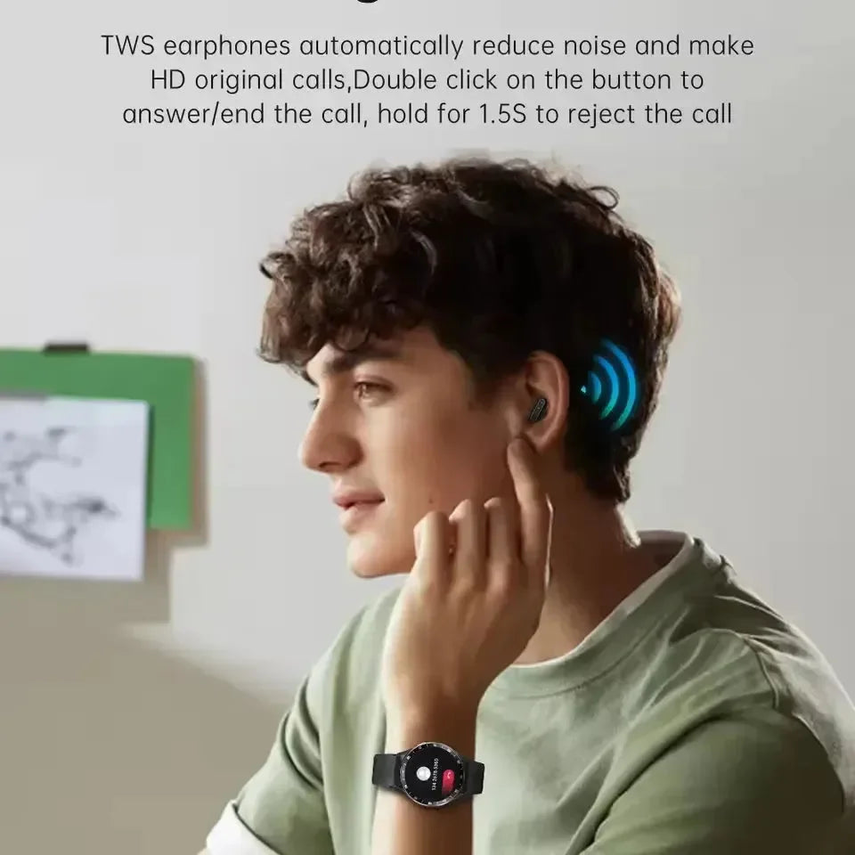 DuoSync TWS Earbuds 2 in 1 Smartwatch - Bear Hugs