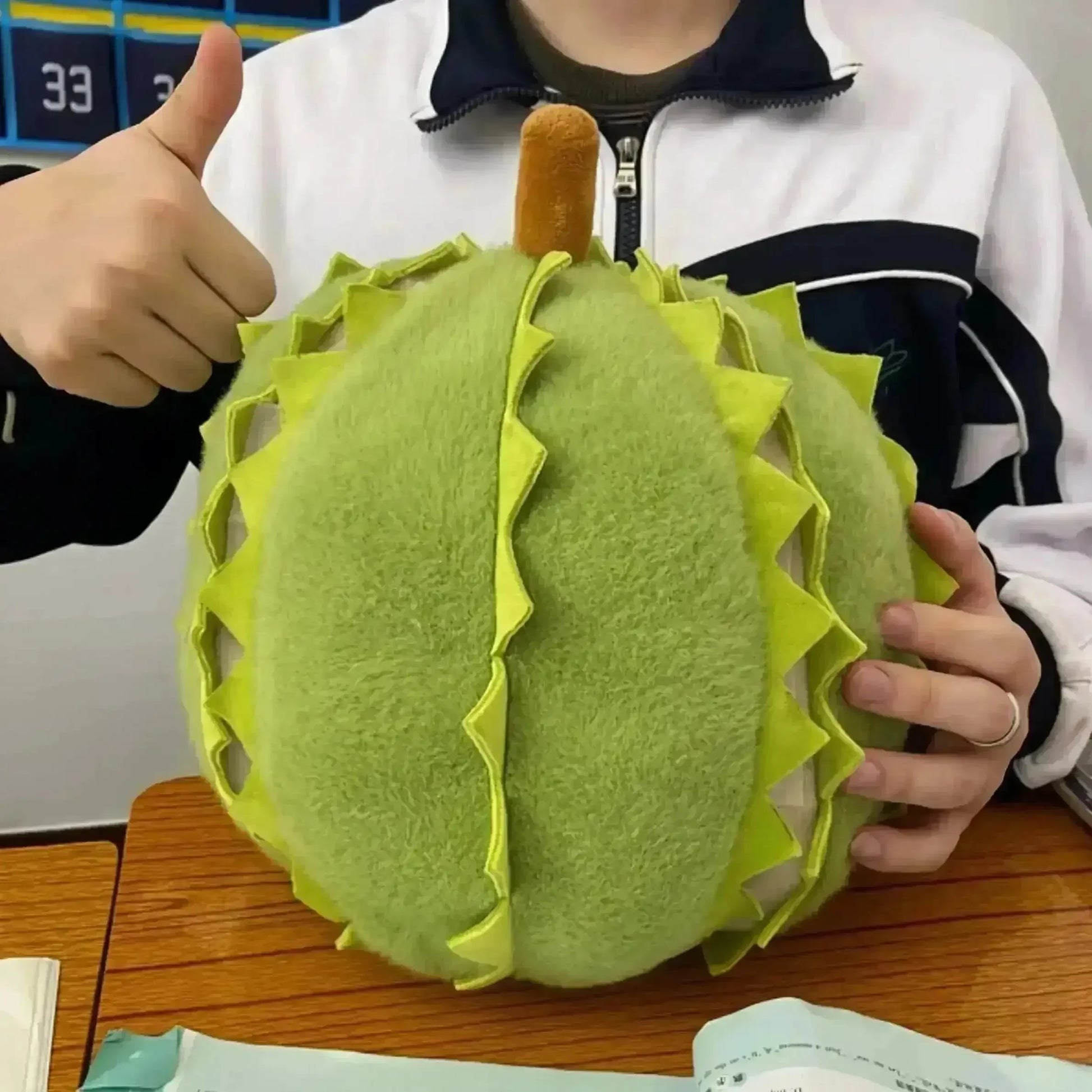 Durian Fruit Smiley Seeds Plushie (30 cm) - Bear Hugs