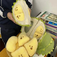 Durian Fruit Smiley Seeds Plushie (30 cm) - Bear Hugs